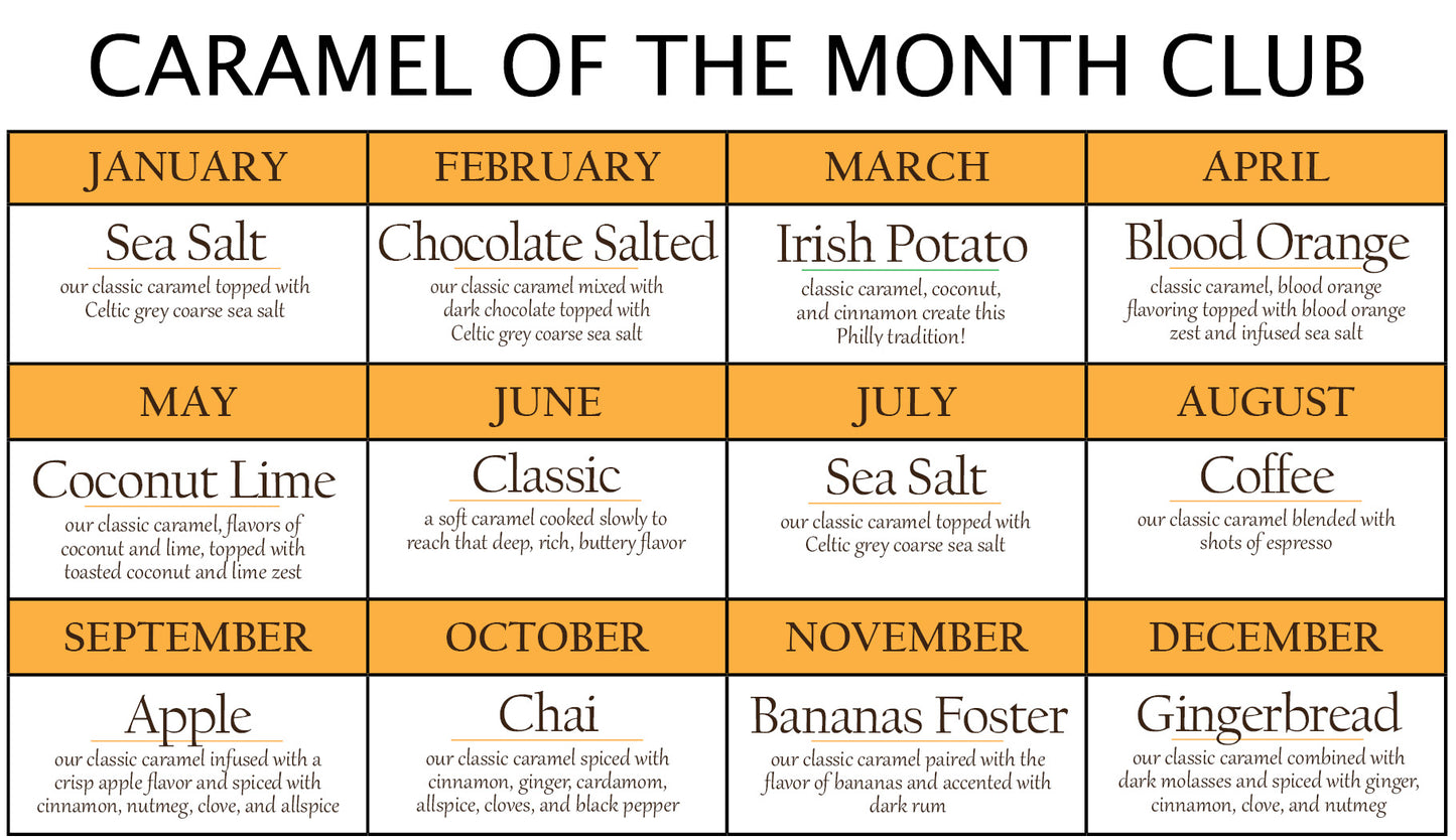 Caramel of the Month Subscription